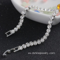 Elegancia brillantes joyas de plata pulseras de Austria cristal